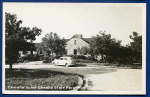 Munford Alabama al Lake Cheaha State Park Hotel Real Photo Postcard RPPC