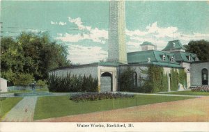 c1909 Postcard; Water Works, Rockford IL Winnebago County Posted