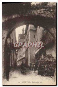 Old Postcard Riquewihr Street of the Jews