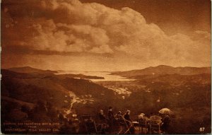 Viewing San Francisco Bay & City from Sanitarium Mill Valley California Postcard