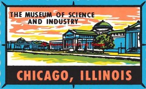 Self-Stick Postcard, Museum of Science & Industry, Chicago Illinois