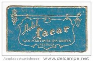 ARGENTINA NEUQUEN HOTEL LACAR VINTAGE LUGGAGE LABEL