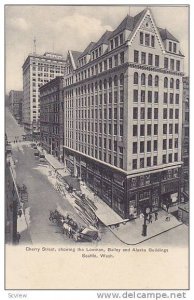 Cherry Street,showing the Lowman,Bailey and Alaska Buildings, Seattle,Washing...