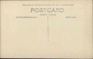 Vancouver BC Stanley Park Wooded Path c1910 Real Photo Postcard