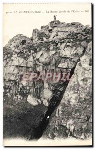 Postcard Old Pointe Du Raz La Roche Percee L & # 39Enfer