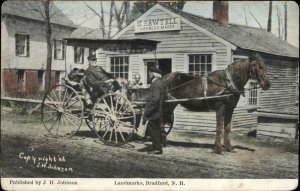 Bradford NH Landmarks Sawtell Harness Maker c1910 Postcard