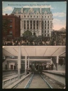 Brooklyn Bridge Subway Station, New York City, The American Art Publishing Co 72 