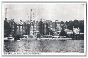 Windermere Westmorland England Postcard Old England (Lake Hotel) 1938