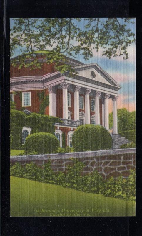 Virginia colour postcard Rotunda University of Virginia Charlottesville unused