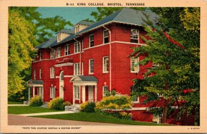 Vtg 1930s King College Bristol Tennessee TN Postcard