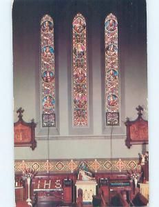 Pre-1980 STAINED-GLASS WINDOWS AT CHURCH Aylmer By St. Thomas ON A9114