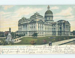 Pre-1907 VERY EARLY VIEW OF STATE CAPITOL BUILDING Indianapolis Indiana IN G2678