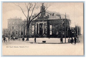 Newark New Jersey NJ Postcard Old Court House Exterior Roadside c1905's Antique