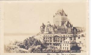 Canada Quebec Chateau Frontenac & Post Office 1934 Real Photo