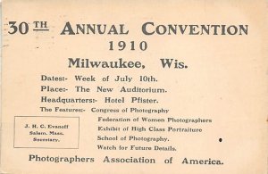 New Auditorium Convention 1910 Double Card - Milwaukee, Wisconsin WI