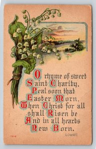 1913  Easter Greeting   Lowell     Postcard
