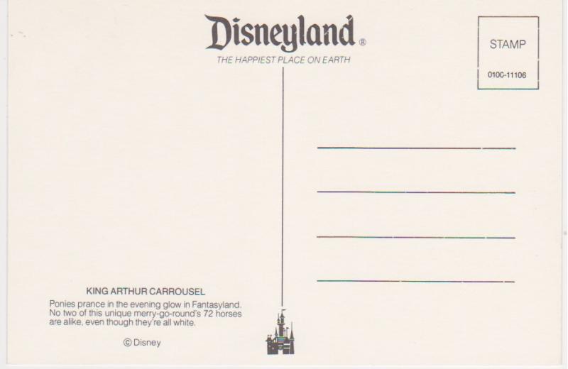 DISNEYLAND KING ARTHUR CAROUSEL