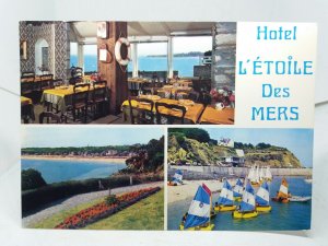 Hotel L'Étoile Des Mers Saint Cast France Vintage Multiview Postcard