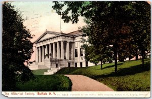 VINTAGE POSTCARD THE HISTORICAL SOCIETY BUILDING AT BUFFALO NEW YORK POSTED 1905