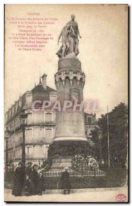 Troyes - The Monument of the Children of L & # 39aube - Old Postcard