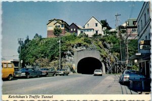 Postcard - Ketchikan's Traffic Tunnel - Alaska