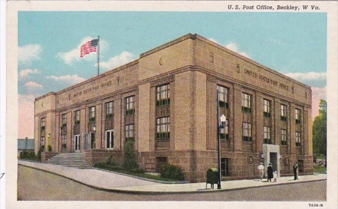 West Virginia Beckley Post Office 1959 Curteich