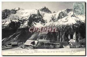 Old Postcard La Grave La Meije chain view terraces