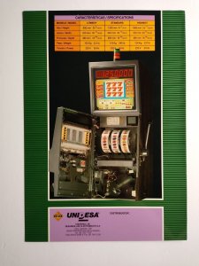 Cirsa Slot Machine Game Flyer Reels Video Poker Fruits Vintage Series 200 Spain 