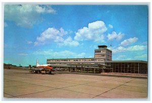 c1960's The Airport Airplane Scene Ottawa Ontario Canada Vintage Postcard
