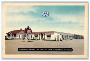 c1940's Cimarron Motel on US 30 East Cheyenne Wyoming WY Vintage Postcard