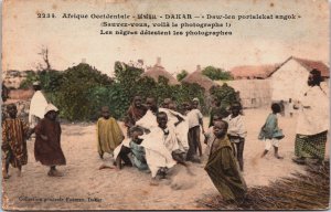 Senegal Dakar Daw-Len Portalekat Angkot Vintage Postcard C092