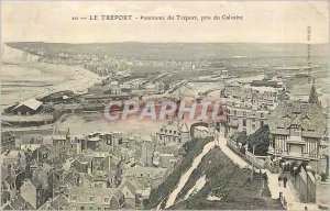 Old Postcard Treport panorama Treport taken to Calvary