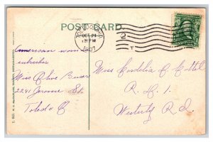 Vintage 1907 Postcard Public Library, Toledo, Ohio