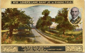 postcard MO - Lover's Lane, Saint Jo. Eugene Field No. 10 Woman's World