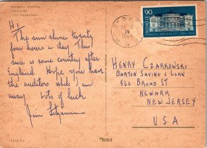 The Aquarium Bergen Norway Postcard 1964