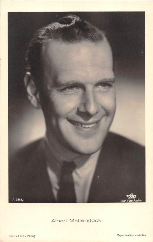 B10653 Actors Acteurs Cinema Film Albert Matterstock