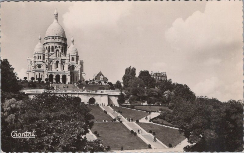 France Postcard - Paris - La Basilique Du Sacre-Coeur De Montmartre Et...RS30283