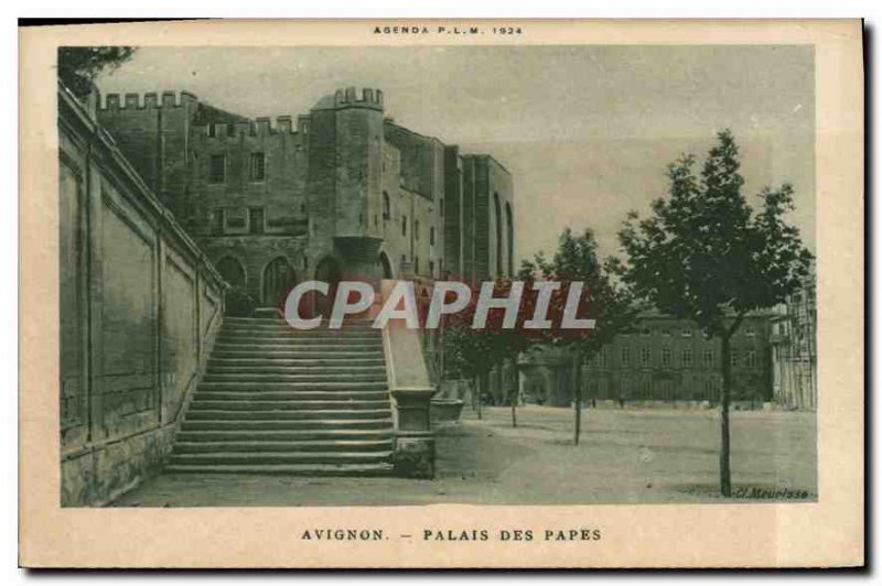 Postcard Old Avignon (Vaucluse) Palace of the Popes