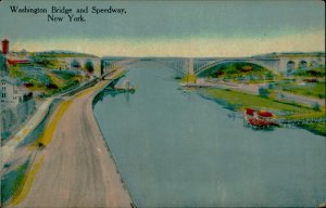 B579 United States New York Williamsburg Bridge and Speedway