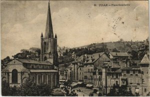 CPA TULLE Place Gambetta (144698)