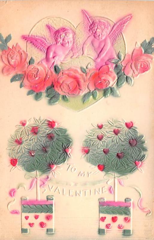 Embossed Valentines Day 1910 