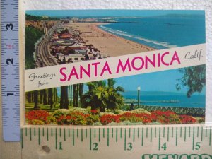 Postcard Greetings from Santa Monica, California