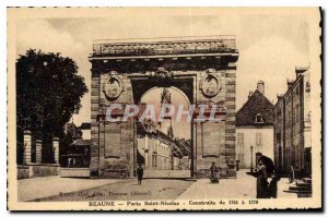 Old Postcard Beaune Porte St Nicolas was built in 1755 in 1770