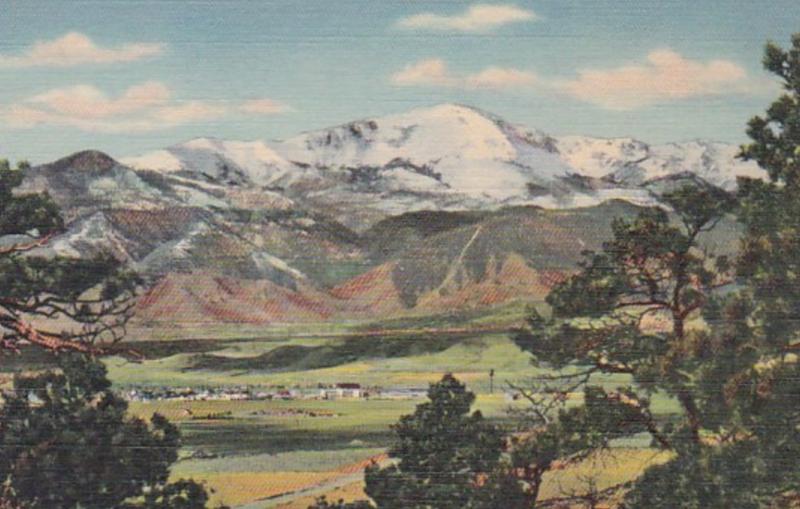 Colorado Colorado Springs Pikes Peak Curteich