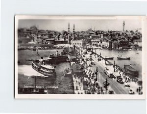 Postcard Köprü görünüşü Istanbul Turkey USA