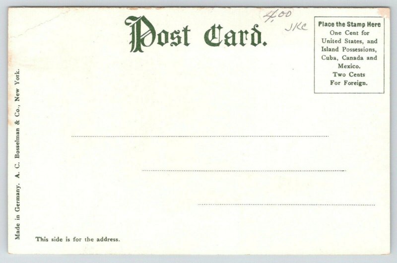 Marlboro New York~Methodist Episcopal ME Church~Clock Tower~c1905 Postcard