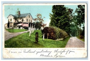 1906 Maples Residence Mrs JCR Dorr Outside Rutland Vermont VT Vintage Postcard 