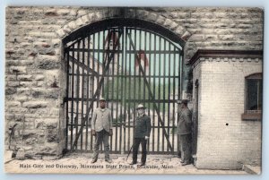Main Gate And Driveway Minnesota State Prison Stillwater Minnesota MN Postcard