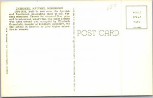 Postcard HOUSE SCENE Natchez Mississippi MS AM8336