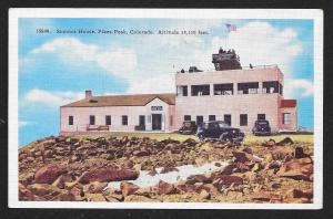 Summit House Pikes Peak Colorado Unused c1940